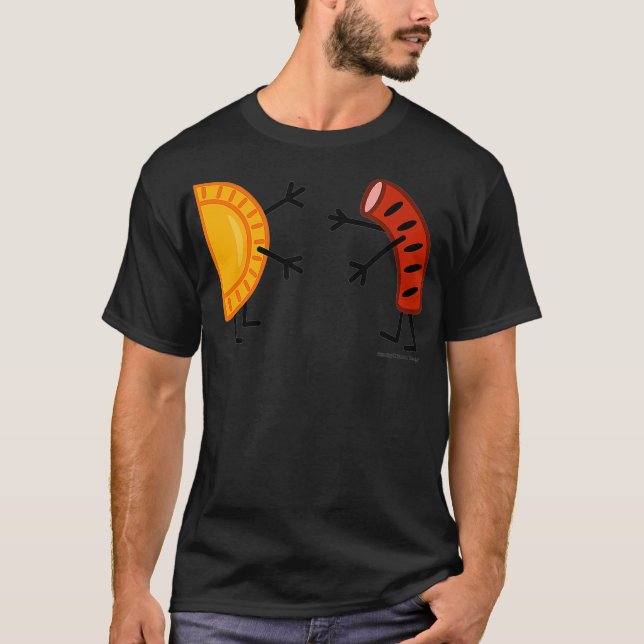 T-shirt Pierogi et Kielbasa Aliments polonais - Aliments a (Devant)
