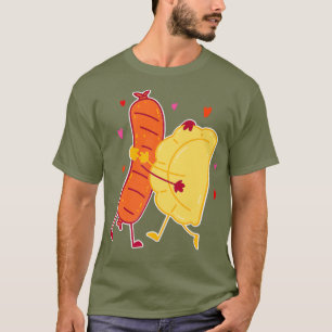 T-shirt Pierogi Et Kielbasa Cuisine Polonaise I Drôle Nou