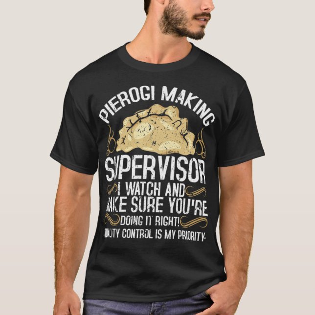 T-shirt Pierogi Fabricant Superviseur Polonais Aliments Ba (Devant)