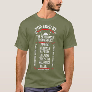 T-shirt Pierogi Kielbasa Paczki Journée de la cuisine pol