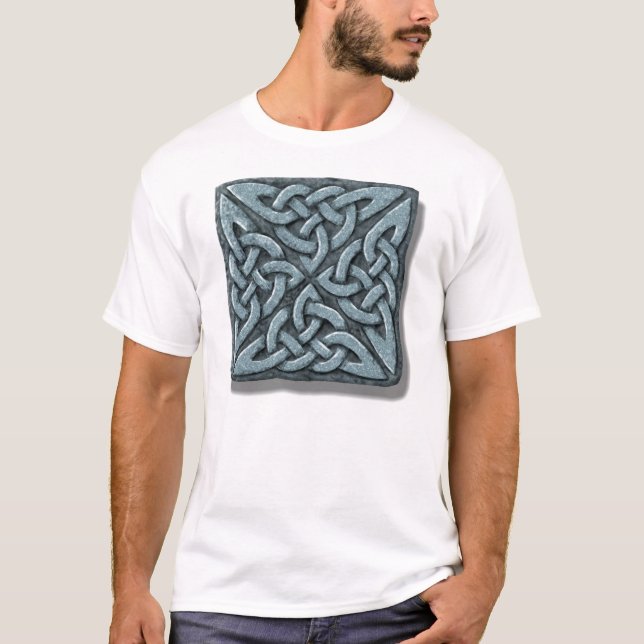 T-shirt Pierre à 4 carrés de noeud celtique (Devant)