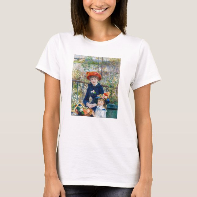 T-shirt Pierre-Auguste Renoir - Deux soeurs sur la terrass (Devant)