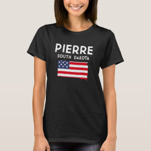 T-shirt Pierre Dakota du Sud États-Unis Amérique Voyage Su