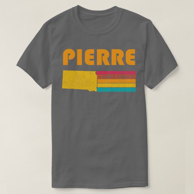 T-shirt Pierre Dakota du Sud Souvenir Vintage (Design devant)