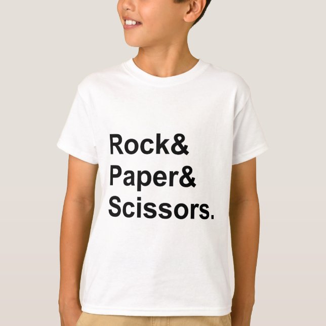 T-shirt Pierre Feuille Ciseaux | Jeu de Hasard (Devant)