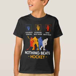 T-shirt Pierre Feuille Ciseaux Rien Ne Bat Le Hockey