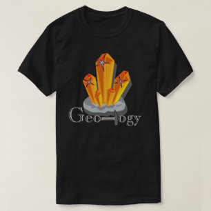 T-shirt Pierre gemme d'orange de géologie