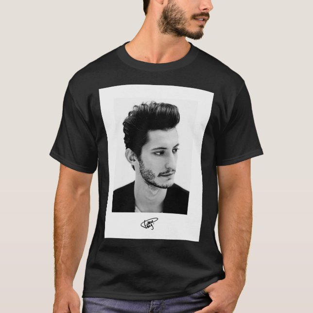T-shirt Pierre Niney - Portrait d'acteur français Classic  (Devant)