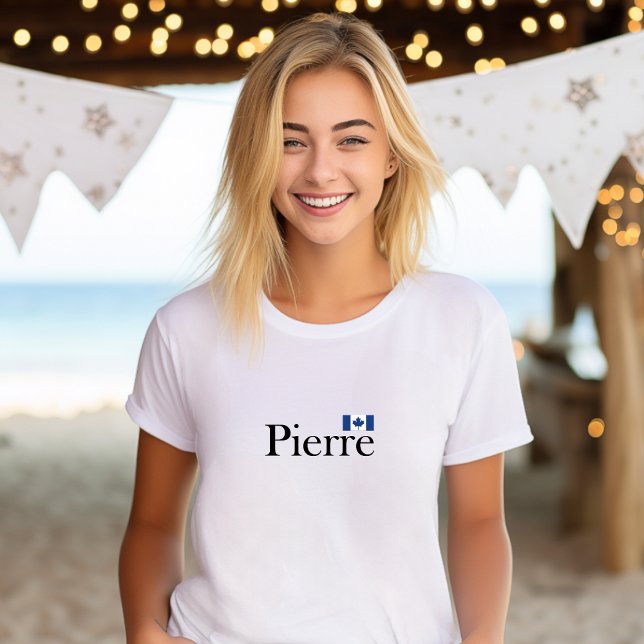 T-shirt Pierre Poilievre avec drapeau officiel du Canada (Créateur téléchargé)