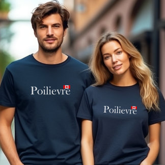 T-shirt Pierre Poilievre Drapeau officiel canadien Couleur