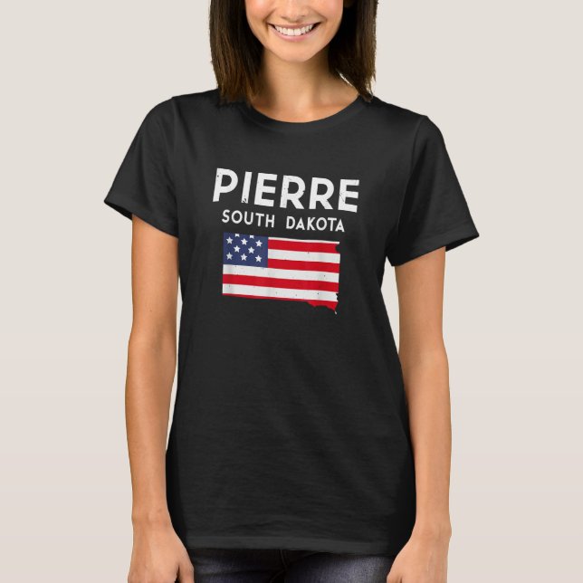T-shirt Pierre South Dakota USA State America Travel South (Devant)