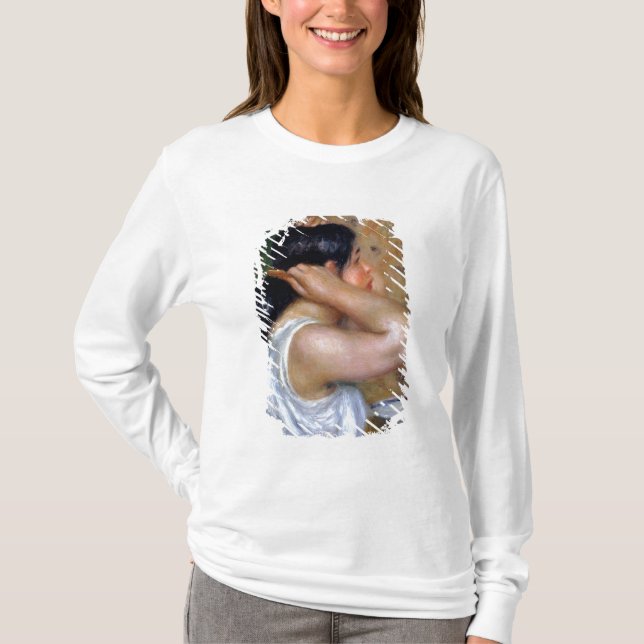 T-shirt Pierre une fille de Renoir | se peignant les (Devant)