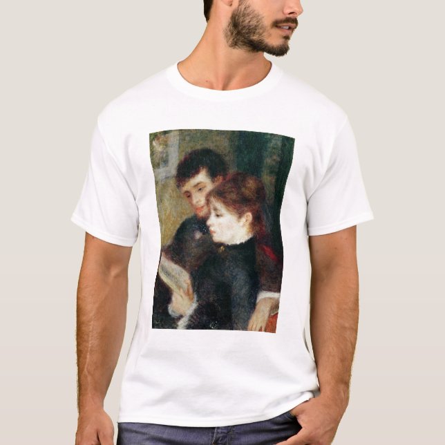 T-shirt Pierre une lecture de couples de Renoir | (Devant)