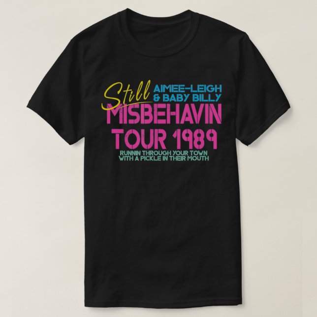T-shirt Pierres droites Misbehavin Tour mères jour férié (Design devant)