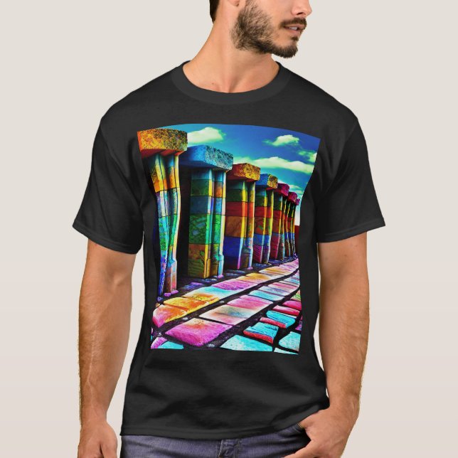 T-shirt Pierres psychédéliques (Devant)