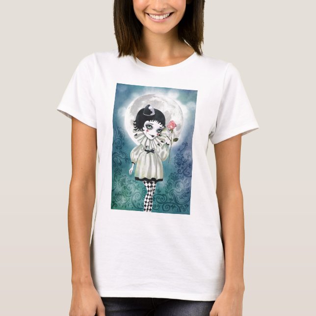 T-shirt Pierrette sous la lune glaciale (Devant)
