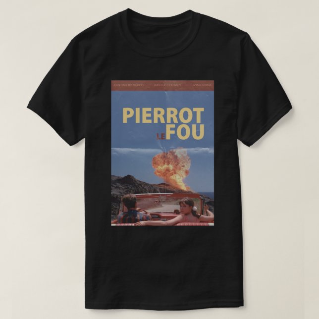 T-shirt Pierrot Le Fou - Godard&x27;s Movie Photographic P (Design devant)