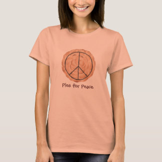T-shirt Pies pour la paix, meringue au chocolat