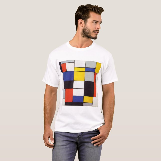 T-shirt PIET MONDRIAAN - Compositon A 1923 (Devant entier)