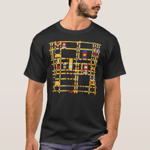 T-shirt Piet Mondrian - Broadway Boogie Woogie Art Moderne