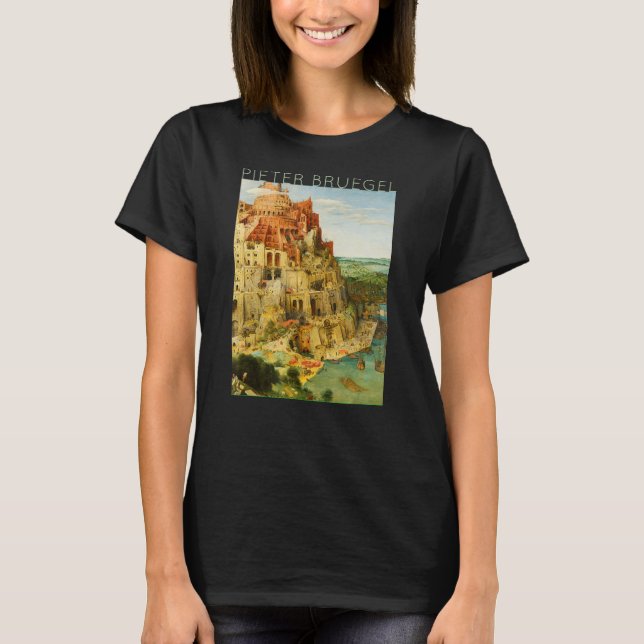 T-shirt Pieter Bruegel L'Ancien - La Grande Tour de Babe (Devant)