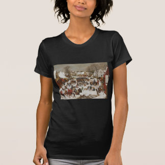 T-shirt pieter brueghel ii un paysage hivernal avec le mas