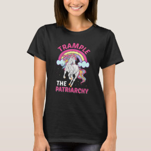 T-shirt Piétinez Licorne Féministe Graphique De La Patriar