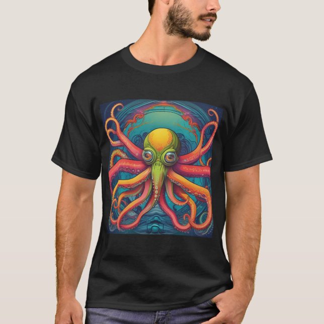 T-shirt pieuvre (Devant)
