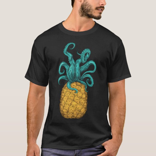 T-shirt Pieuvre Ananas (Devant)