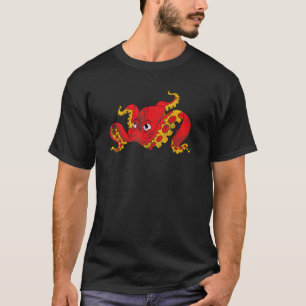 T-shirt Pieuvre Animal Marin Plongée en Scaphandre Océan