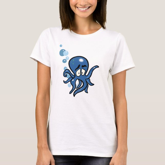 T-shirt Pieuvre bleue (Devant)