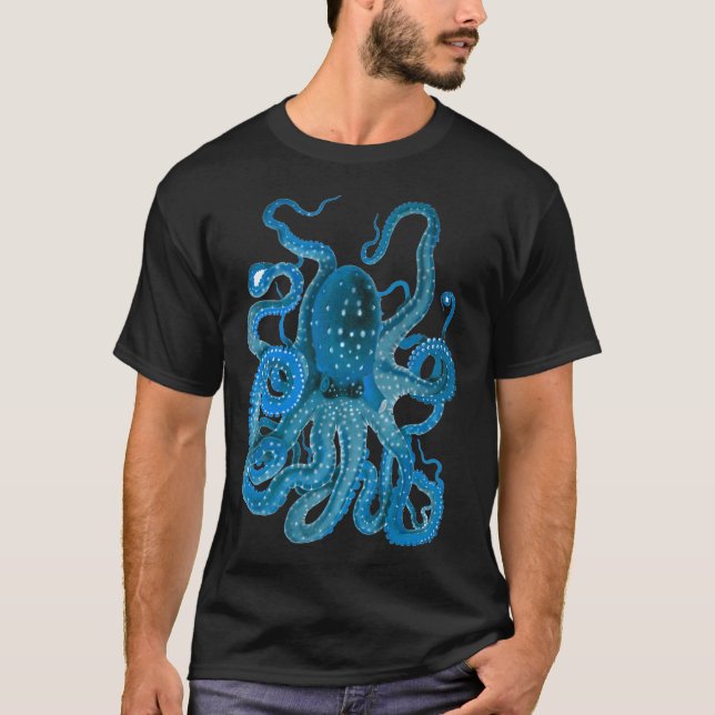 T-shirt Pieuvre bleue (Devant)
