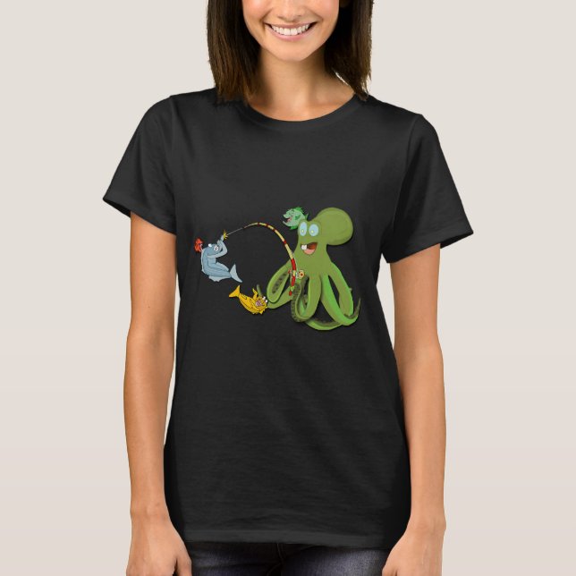 T-shirt pieuvre dessin animé (Devant)