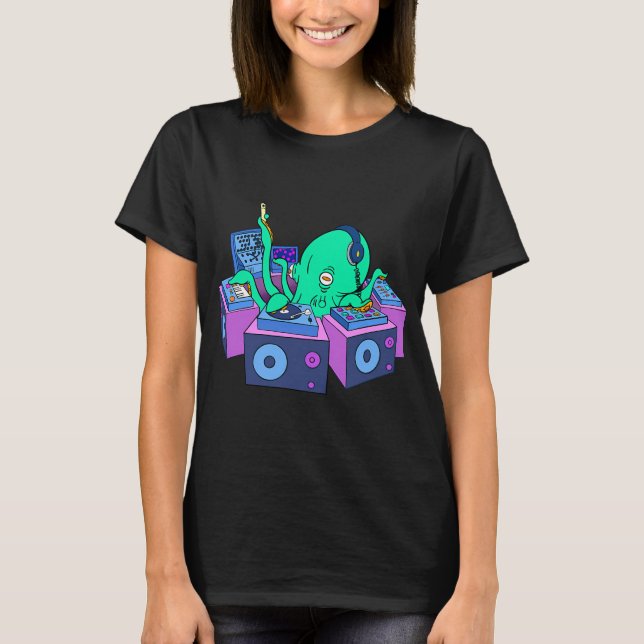 T-shirt Pieuvre DJ (Devant)