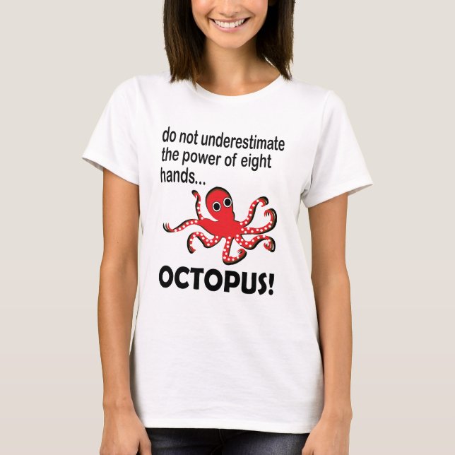 T-shirt Pieuvre Drôle  (Devant)