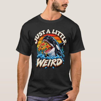 T-shirt Pieuvre drôle mangeant une pizza