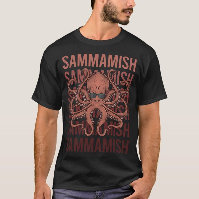 T-shirt Pieuvre drôle Sammamish (Devant)