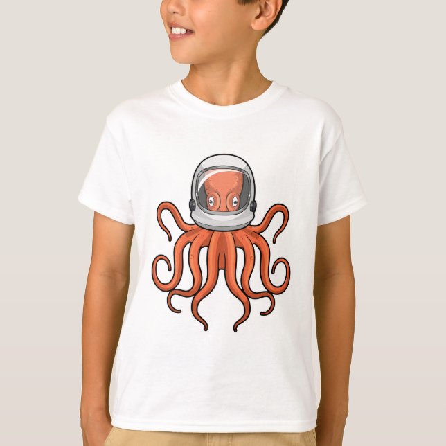 T-shirt Pieuvre en astronaute (Devant)