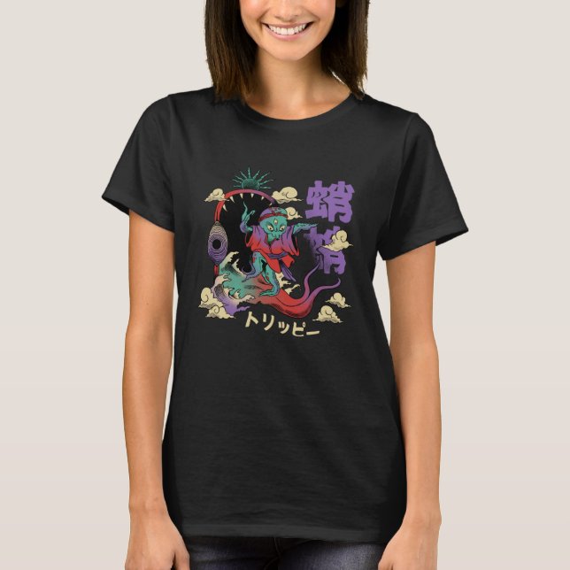 T-shirt Pieuvre Monstres Asiatiques (Devant)
