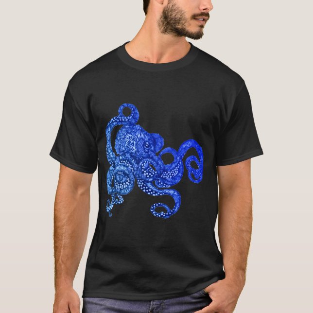 T-shirt Pieuvre Ombre (Devant)