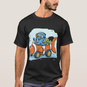 T-shirt Pieuvre & Tortue – Promenade en Voiture Sous-Marin