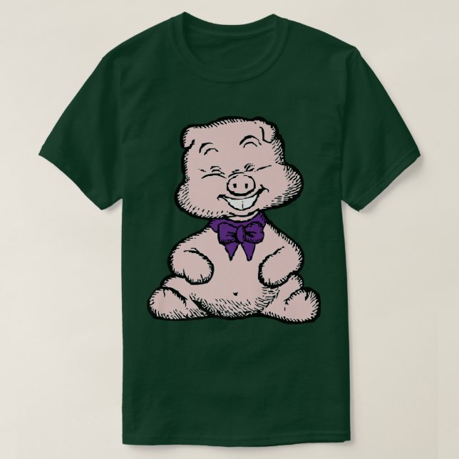 T-shirt Pig Cartoon Art Premium (Design devant)