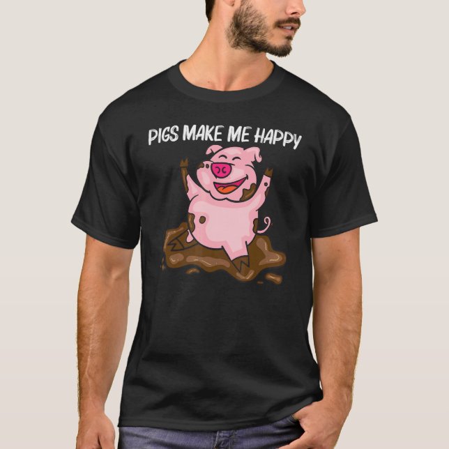 T-shirt Pig For Men Women Hog Farmer Farm Animal   (Devant)
