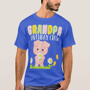 T-shirt Pig Grandpa Birthday Crew Birthday Boy Girl Piglet