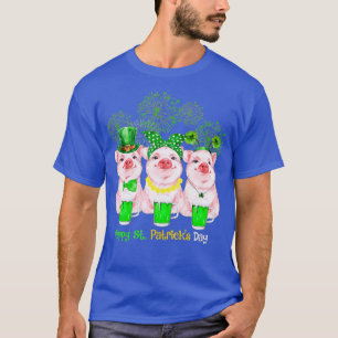 T-shirt Pig Happy St Patricks Day Family Farmer Farming Lo