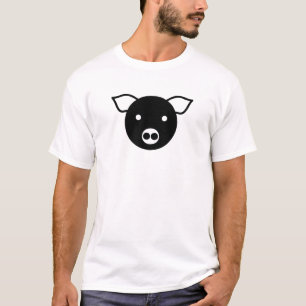 T-SHIRT PIG NOIR PERSONNALISABLE