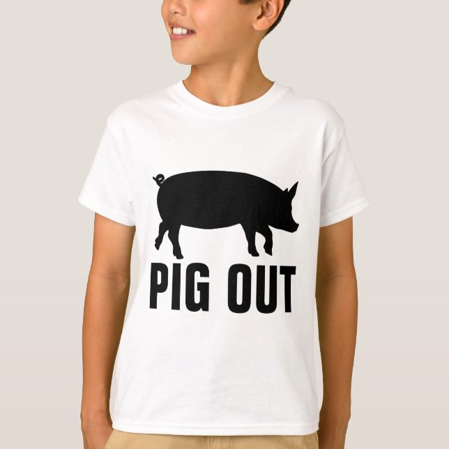 T-shirt PIG OUT (Devant)