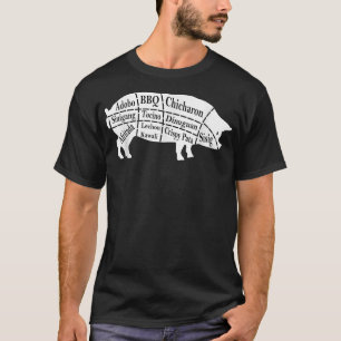 T-shirt Pig Parts Alimentation philipino BBQ Pinoy Adobo P