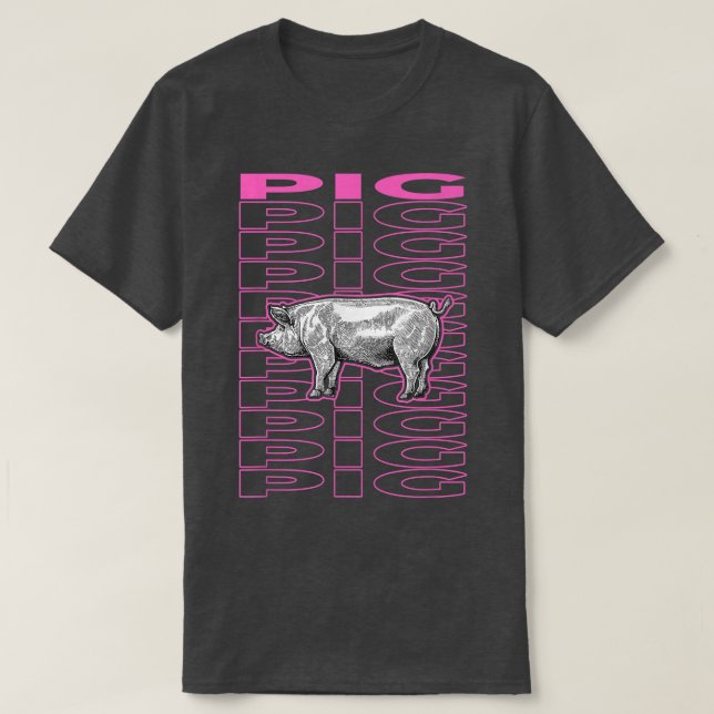T-shirt Pig Pastel esthétique 4654 (Design devant)