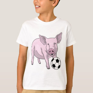 T-shirt Pig Soccer joueur Soccer